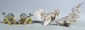 2 PAIRS SILVER ANIMAL FIGURES1