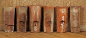 2 PAIRS TERRACOTTA SCONCES WIT
