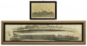(2) PANORAMIC PHOTO 1918 U.S.