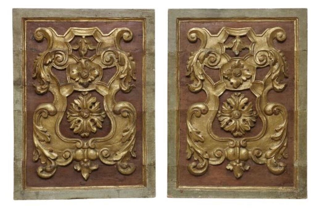 (2) PARCEL GILT ARCHITECTURAL