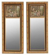 (2) PARCEL GILT & TAPESTRY TRU