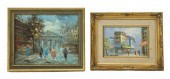 (2) PARIS STREET SCENE PAINTIN