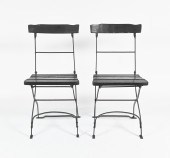 2 PARISIAN PARK CHAIRS FROM LU