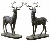 (2) PATINATED CAST IRON FULL B