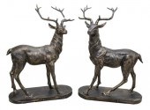 (2) PATINATED CAST IRON FULL B