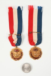 2 PC. 14K GYMNASTIC AWARDS OF