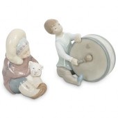 (2 PC) A PAIR OF LLADRO PORCEL