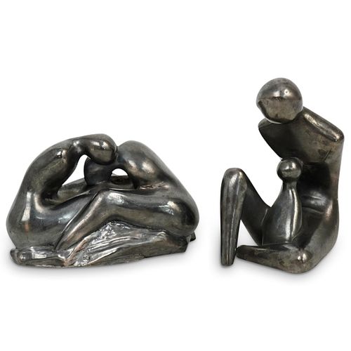 (2 PC) ABSTRACT STERLING SILVER