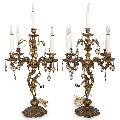 (2 PC) ANTIQUE BRONZE SPANISH