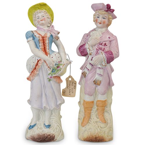 (2 PC) ANTIQUE DUTCH BISQUE