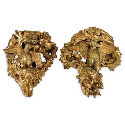 (2 PC) ANTIQUE EUROPEAN WOODEN