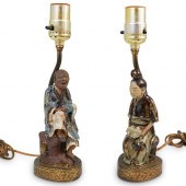 (2 PC) ANTIQUE FLAMBE GLAZED P