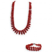 (2 PC) ANTIQUE NATURAL RED COR