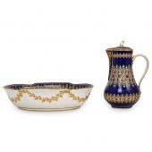 (2 PC) ANTIQUE SEVRES PORCELAI
