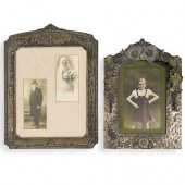 (2 PC) ANTIQUE SILVER BRONZE F