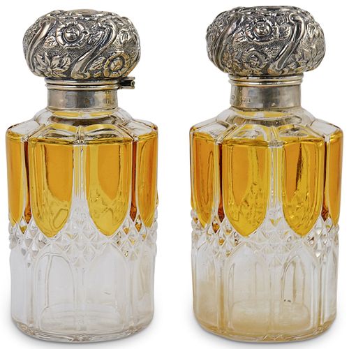 (2 PC) ANTIQUE STERLING SILVER &
