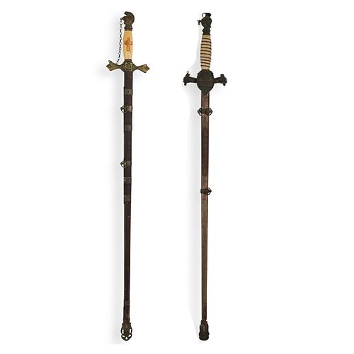 (2 PC) ANTIQUE SWORDSDESCRIPTION: A