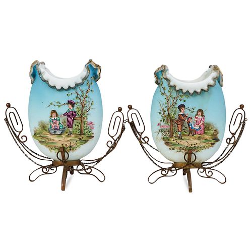 (2 PC) ANTIQUE VICTORIAN CASED