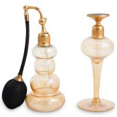 (2 PC) ART DECO DEVILBISS GLAS