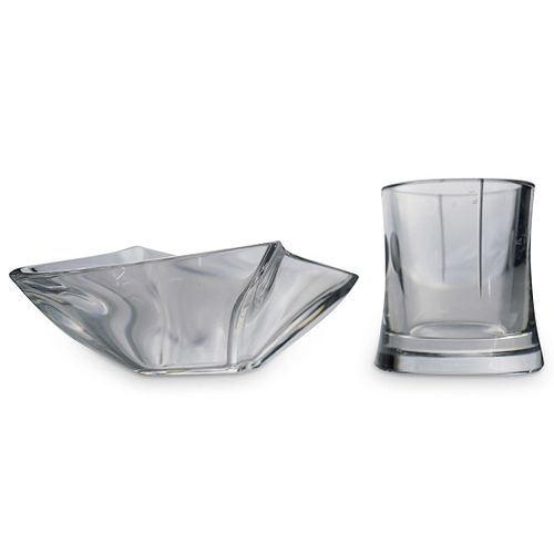 (2 PC) BACCARAT CRYSTAL BOWL