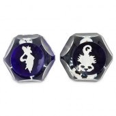 (2 PC) BACCARAT CRYSTAL ZODIAC