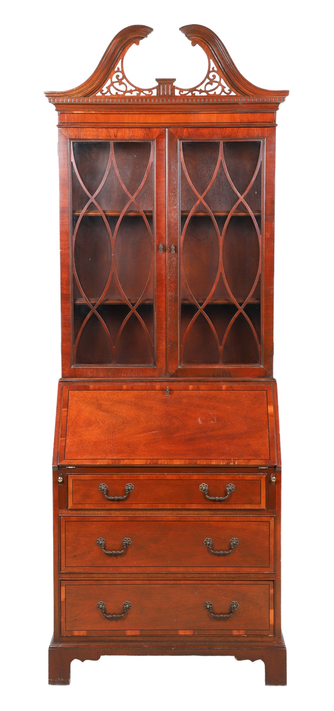 2-pc Baker Banded Inlaid mahogany