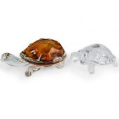 (2 PC) BARBINI MURANO GLASS TU