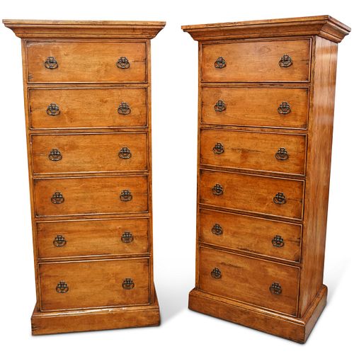 (2 PC) BAUSMAN AND CO. WOODEN