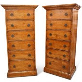 (2 PC) BAUSMAN AND CO. WOODEN