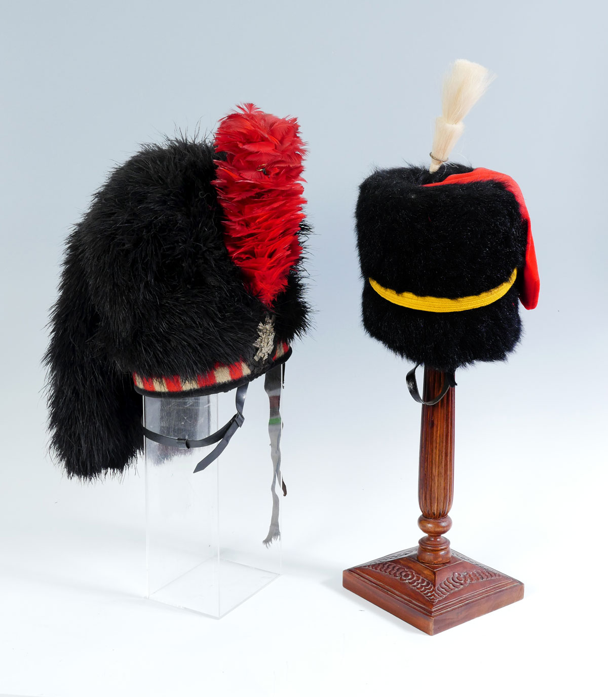 2 PC. BRITISH BEAR SKIN BUSBY