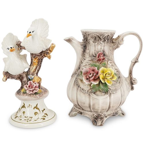 (2 PC) CAPODIMONTE DECORATIVE