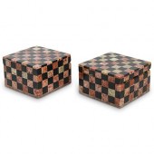 (2 PC) CARVED STONE TRAVELING