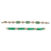 (2 PC) CHINESE 14K GOLD AND JA