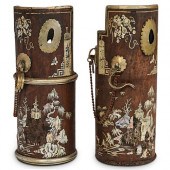(2 PC) CHINESE BAMBOO & ABALON