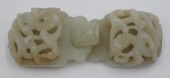 2 PC. CHINESE CARVED JADE BELT