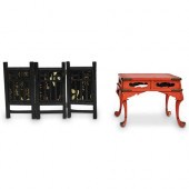 (2 PC) CHINESE MINIATURE FURNI