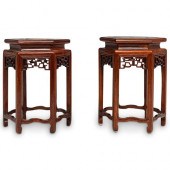 (2 PC) CHINESE WOODEN SMALL PL
