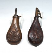 2 PC. CIVIL WAR ERA POWDER FLA