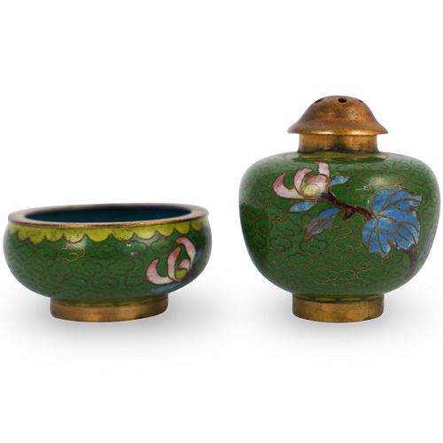 (2 PC) CLOISONNE INCENSE