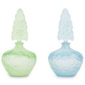 (2 PC) CZECH "IRICE" GLASS PER