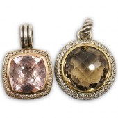 (2 PC) DAVID YURMAN 18K, STERL