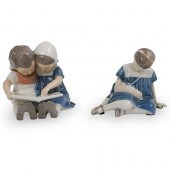 (2 PC) DENMARK PORCELAIN FIGUR