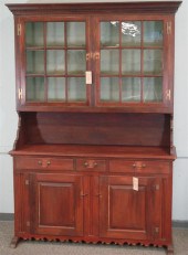 2 pc Dutch cupboard, 2  9-pane
