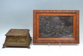 2 PC. EMBOSSED EUROPEAN PLAQUE