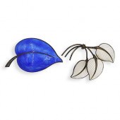 (2 PC) ENAMELED STERLING SILVE