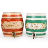 (2 PC) ENGLISH CERAMIC KEGSDES