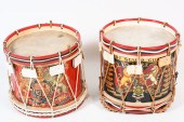 2 PC. ENGLISH REGIMENTAL DRUMS