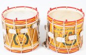 2 PC. ENGLISH REGIMENTAL DRUMS