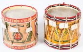 2 PC. ENGLISH REGIMENTAL DRUMS