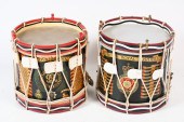 2 PC. ENGLISH REGIMENTAL DRUMS